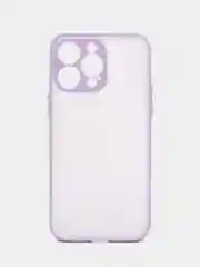 Лавандовый чехол iPhone 14 Pro Max (Айфон 14 Про Макс), пластиковый, матовый, с цветными кнопками