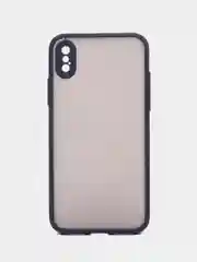 Темно-синий чехол Apple iPhone X / Xs, Айфон Х / Хс пластиковый, матовый, с цветными кнопками