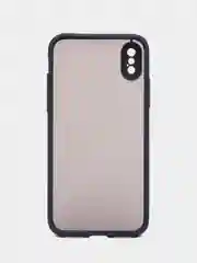 Темно-синий чехол Apple iPhone X / Xs, Айфон Х / Хс пластиковый, матовый, с цветными кнопками