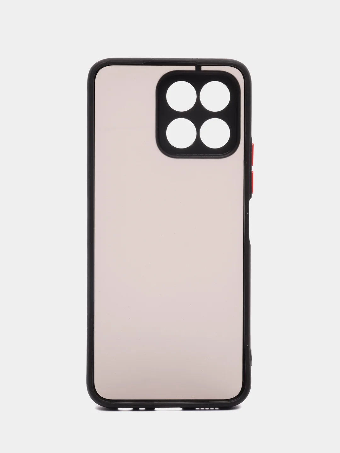 Черный чехол на Honor X6, Honor X8 5G / Хонор Х6, Х8 5Г пластиковый, матовый, с цветными кнопками