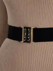 Индиго женский эластичный пояс, с декоративной пряжкой, ремень
