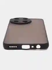 Черный чехол Realme 11 4G / Реалми 11 4Г, пластиковый, матовый, с цветными кнопками