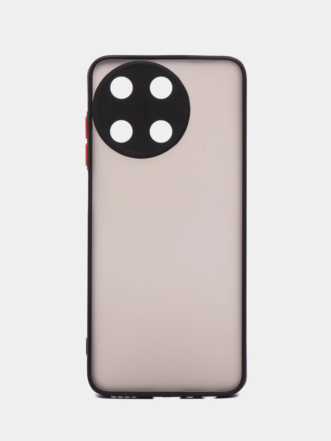 Черный чехол Realme 11 4G / Реалми 11 4Г, пластиковый, матовый, с цветными кнопками