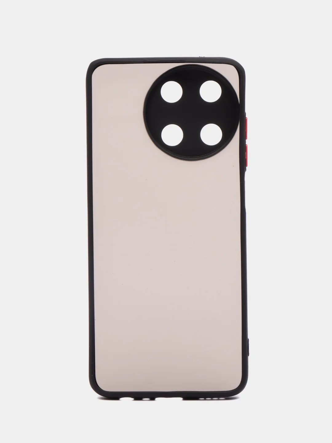 Черный чехол Realme 11 4G / Реалми 11 4Г, пластиковый, матовый, с цветными кнопками