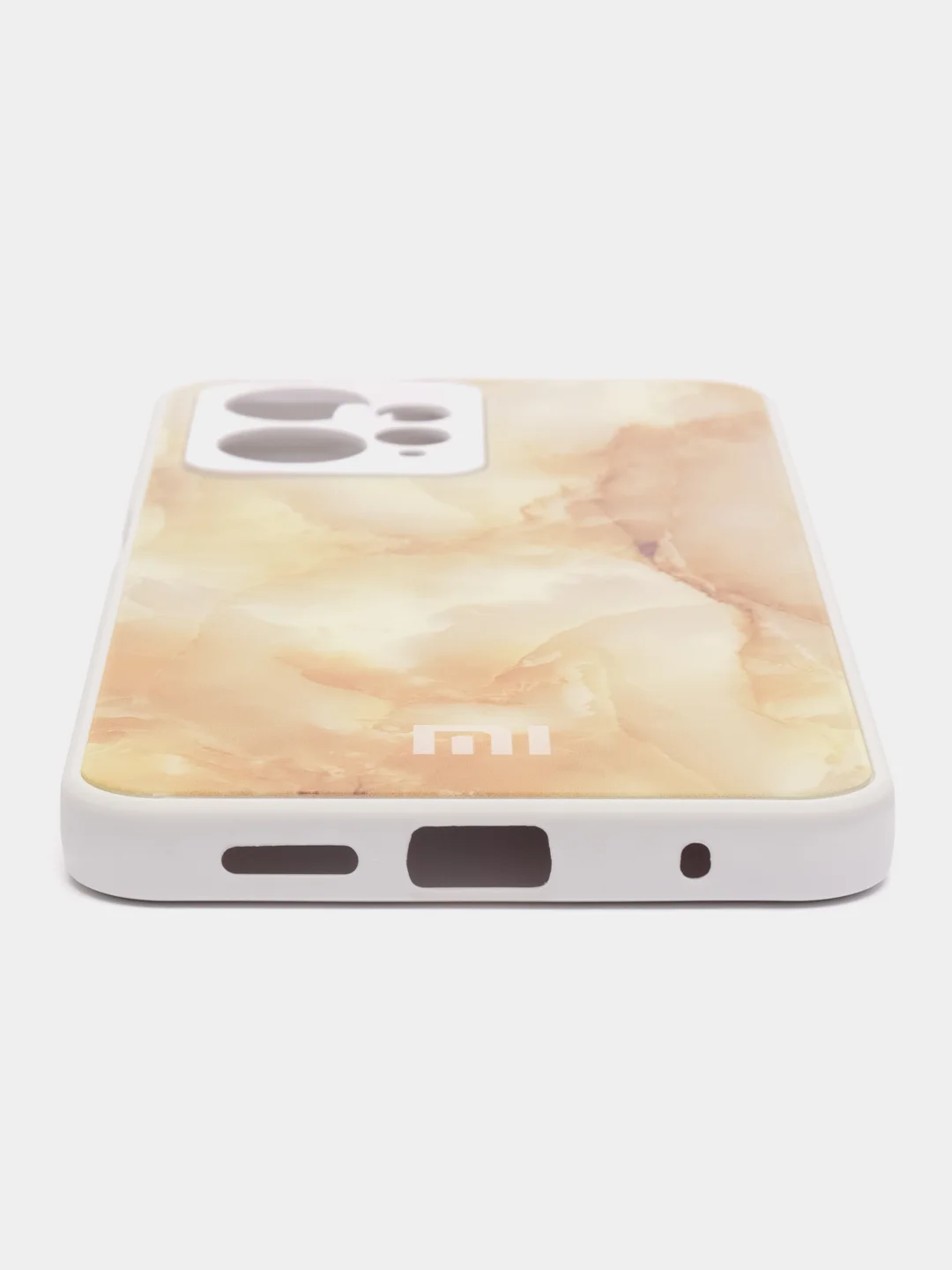 Желтый чехол для Xiaomi Redmi Note 12 4G (Редми Нот 12 4Г), пластиковый, глянцевый