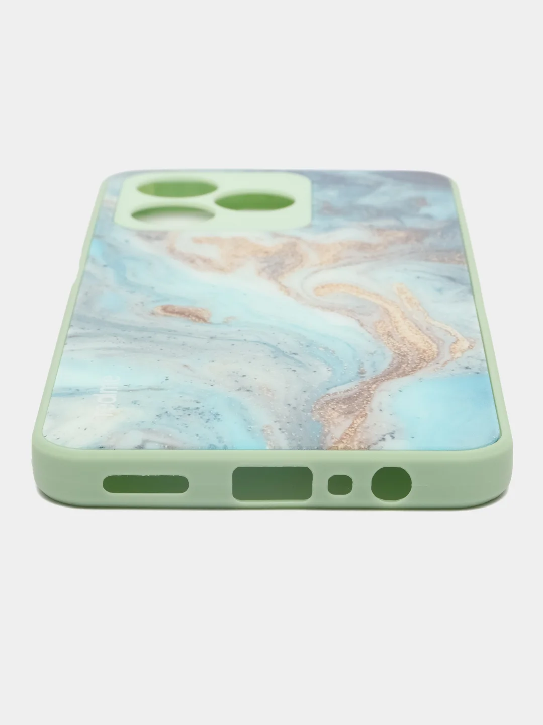 Бирюзовый чехол для Realme C51 / C53 / Реалми С51 / С53 / Realme Note 50 пластиковый, глянцевый