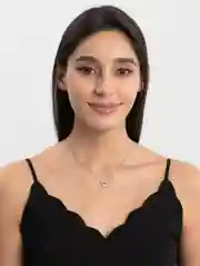 Белый цепочка с подвеской "Сердце"
