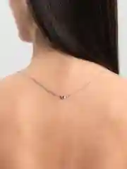 Белый цепочка с подвеской "Сердце"