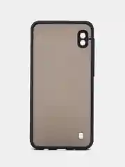 Темно-синий чехол для Samsung Galaxy A10, Самсунг Галакси А10 пластиковый, матовый, с цветными кнопками