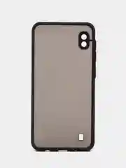 Черный чехол для Samsung Galaxy A10, Самсунг Галакси А10 пластиковый, матовый, с цветными кнопками