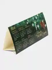 Зеленый календарь новогодний, настольный, календарь Дракон, 20,8 х 9,6 см