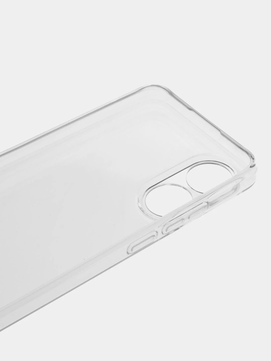Прозрачный чехол Oppo A78 / Оппо А78, прозрачный, силиконовый, с защитой камеры