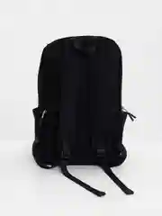 Черный рюкзак подростковый, 41,5 x 28 x 15,5 см, 1 отд., 4 кармана, ПЭ под ткань