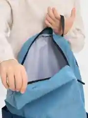 Голубой рюкзак подростковый, 41,5 x 28 x 15,5 см, 1 отд., 4 кармана, ПЭ под ткань