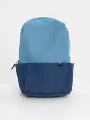 Голубой рюкзак подростковый, 41,5 x 28 x 15,5 см, 1 отд., 4 кармана, ПЭ под ткань