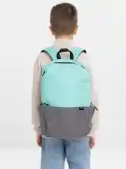 Бирюзовый рюкзак подростковый, 41,5 x 28 x 15,5 см, 1 отд., 4 кармана, ПЭ под ткань