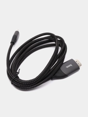 Кабель UA16 HDMI to TYPE-C, 4К 30 Hz, 2 метра, черный