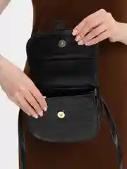 Черный сумочка крос-боди женская на каждый день