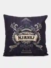 Индиго декоративная подушка, 40*40 см