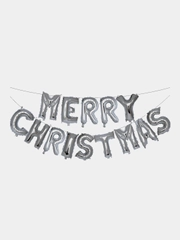 Гирлянда из воздушных фольгированных шаров Merry Christmas
