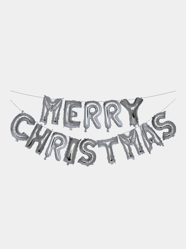 Гирлянда из воздушных фольгированных шаров Merry Christmas