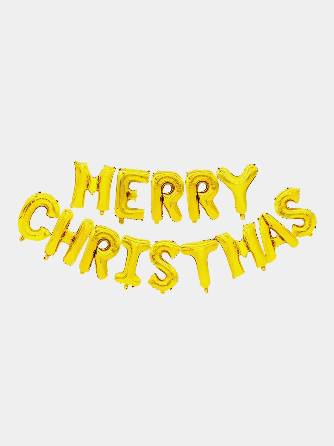 Золотой гирлянда из воздушных фольгированных шаров Merry Christmas
