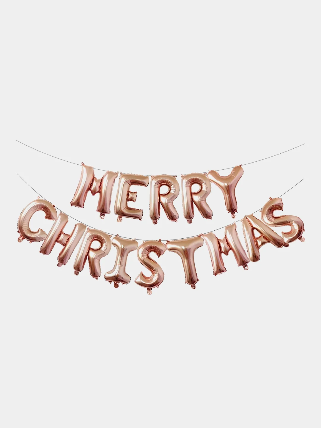 Пудровый гирлянда из воздушных фольгированных шаров Merry Christmas