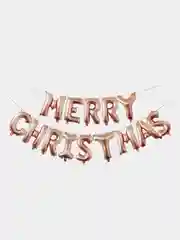 Пудровый гирлянда из воздушных фольгированных шаров Merry Christmas