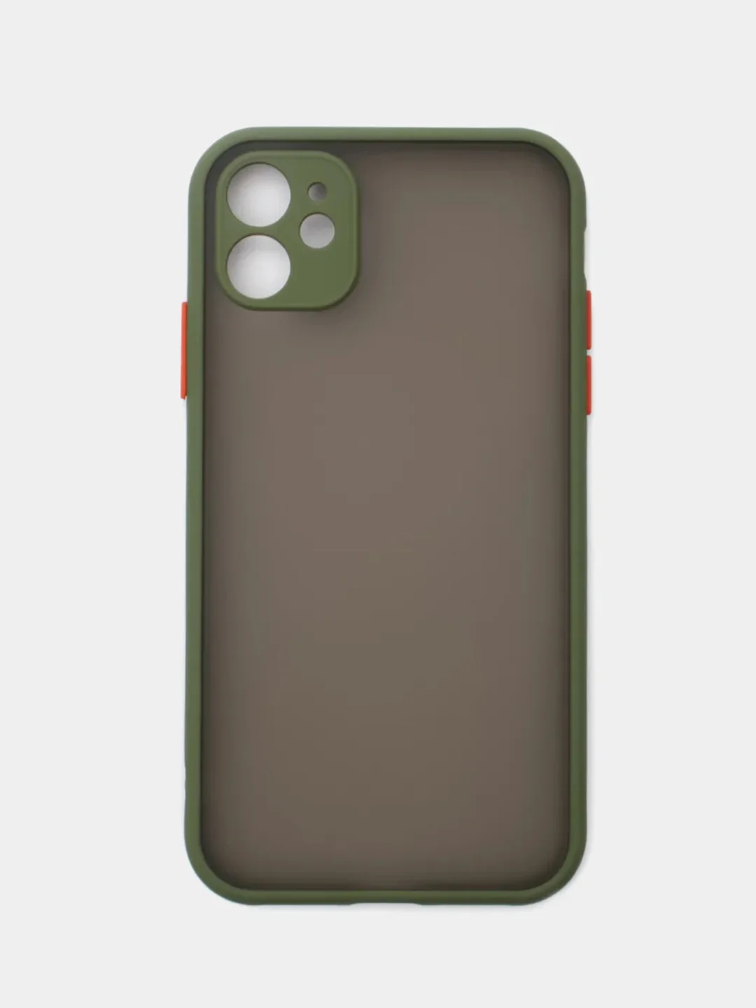 Зеленый чехол для iPhone "Matt", айфон 6 6s 7 8 Plus SE X Xs XR 11 12 Pro Max mini