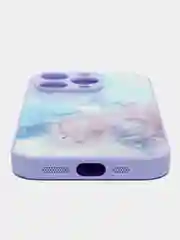 Желтый чехол на iPhone 15 Pro, 15 Pro Max (Айфон 15 Про Макс), пластиковый, глянцевый