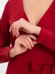 Багровый платье женское в запах