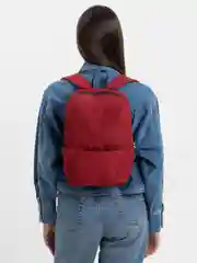 Бордовый рюкзак Mini Casual Colorful Backpack, городской, из водоотталкивающего нейлона