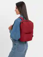 Бордовый рюкзак Mini Casual Colorful Backpack, городской, из водоотталкивающего нейлона