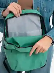 Бирюзовый рюкзак Mini Casual Colorful Backpack, городской, из водоотталкивающего нейлона