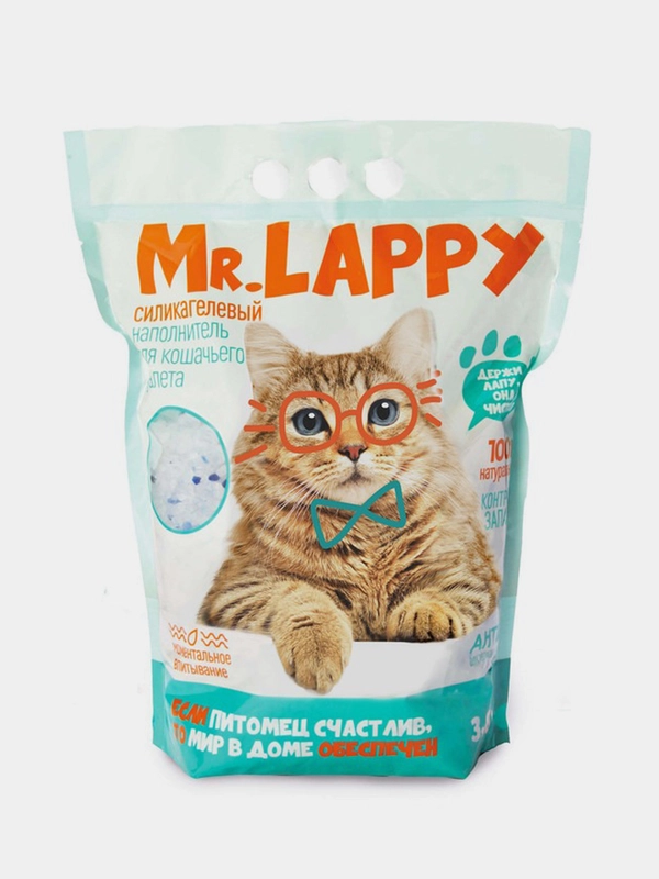Силикагелевый наполнитель Mr.Lappy, 3,8 л