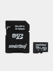 Карта памяти SmartBuy MicroSD 128GB Class 10