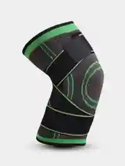 Зеленый наколенник эластичный с ремнями на коленный сустав