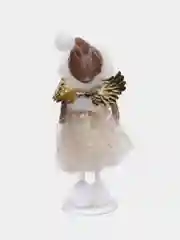 Бежевый меланж новогодние игрушки "Девочка-ангел"