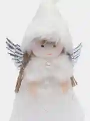 Бежевый меланж новогодние игрушки "Девочка-ангел"
