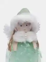 Бирюзовый новогодние игрушки "Девочка-ангел"