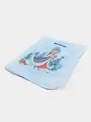 Голубой новогодние пакеты, ламинированные пакеты, 30*40 см