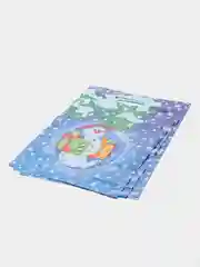 Голубой новогодние пакеты, ламинированные пакеты, 30*40 см