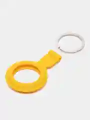Желтый чехол-брелок защитный для Apple Airtag, силиконовый, с кольцом, подвеска на трекер