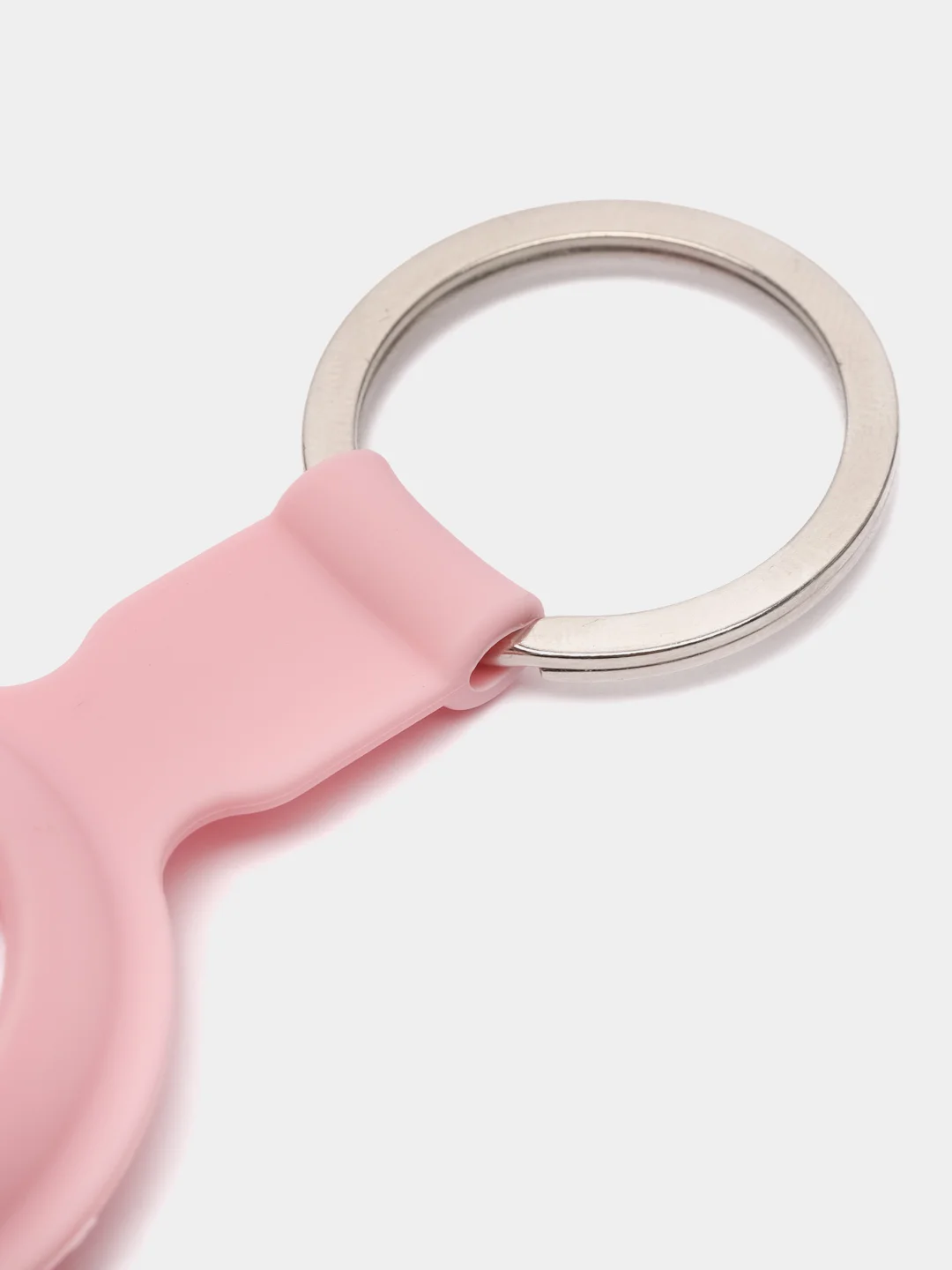 Розовый чехол-брелок защитный для Apple Airtag, силиконовый, с кольцом, подвеска на трекер