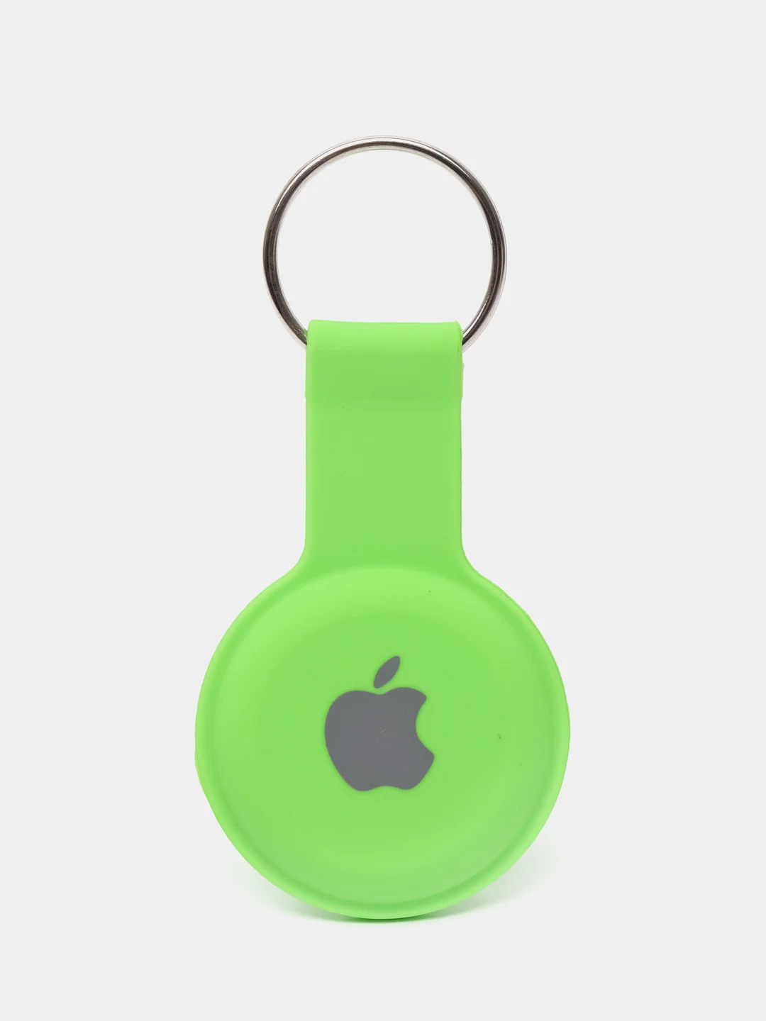 Салатовый чехол-брелок защитный для Apple Airtag, силиконовый, с кольцом, подвеска на трекер