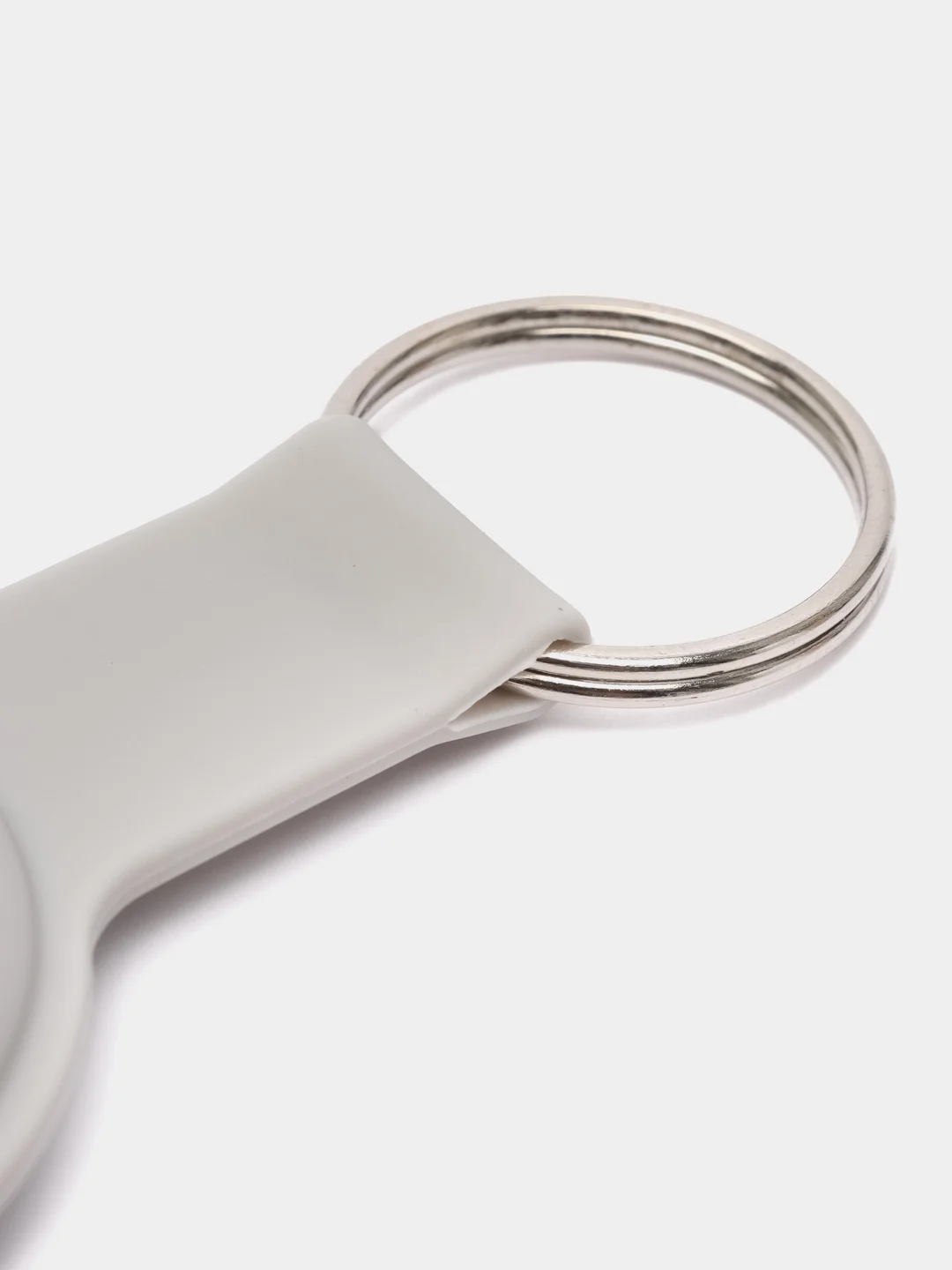 Серый чехол-брелок защитный для Apple Airtag, силиконовый, с кольцом, подвеска на трекер