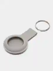 Серый чехол-брелок защитный для Apple Airtag, силиконовый, с кольцом, подвеска на трекер