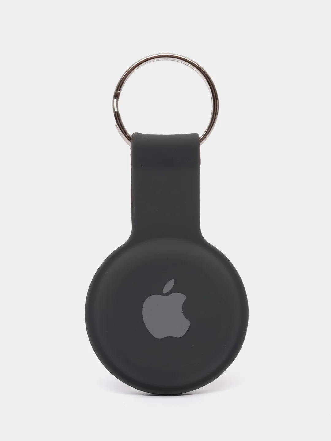Угольный чехол-брелок защитный для Apple Airtag, силиконовый, с кольцом, подвеска на трекер