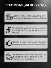 Тату переводное Волк