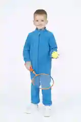 Синий комбинезон для мальчика, флисовый, Утенок